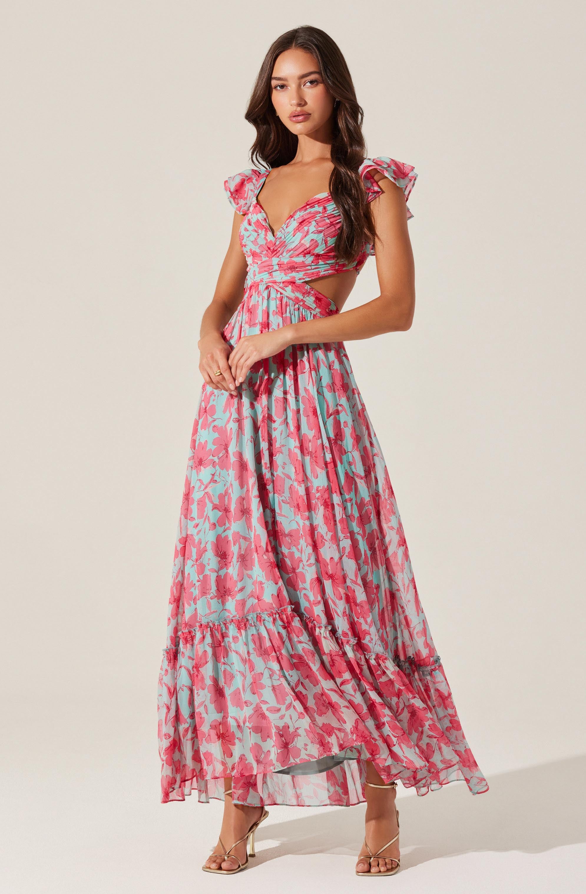 Primrose Floral Strappy Back Maxi Dress - ASTR the Label Primrose Floral Strappy Back Maxi Dress - ASTR the Label