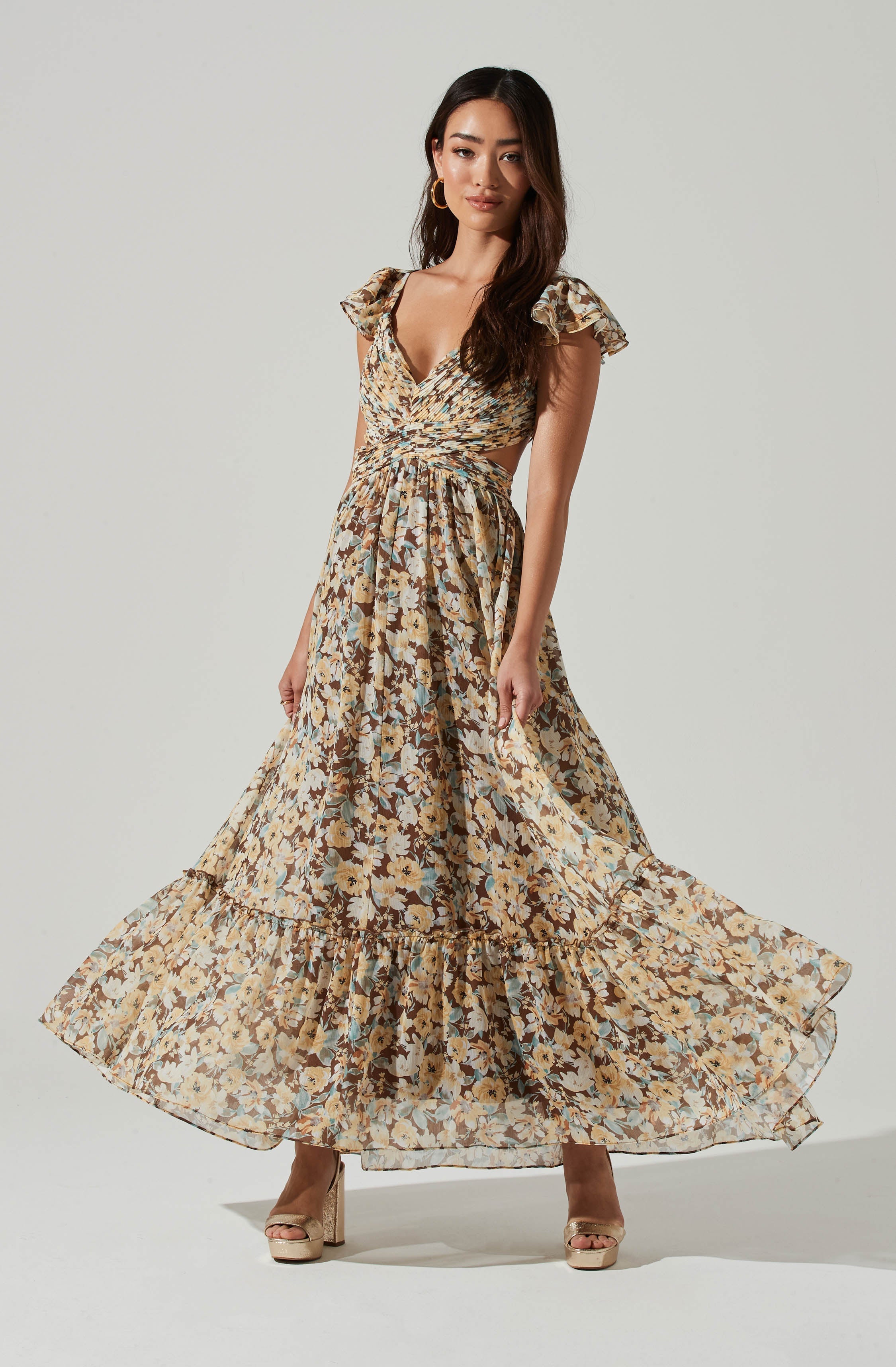 Primrose Floral Strappy Back Maxi Dress – ASTR The Label