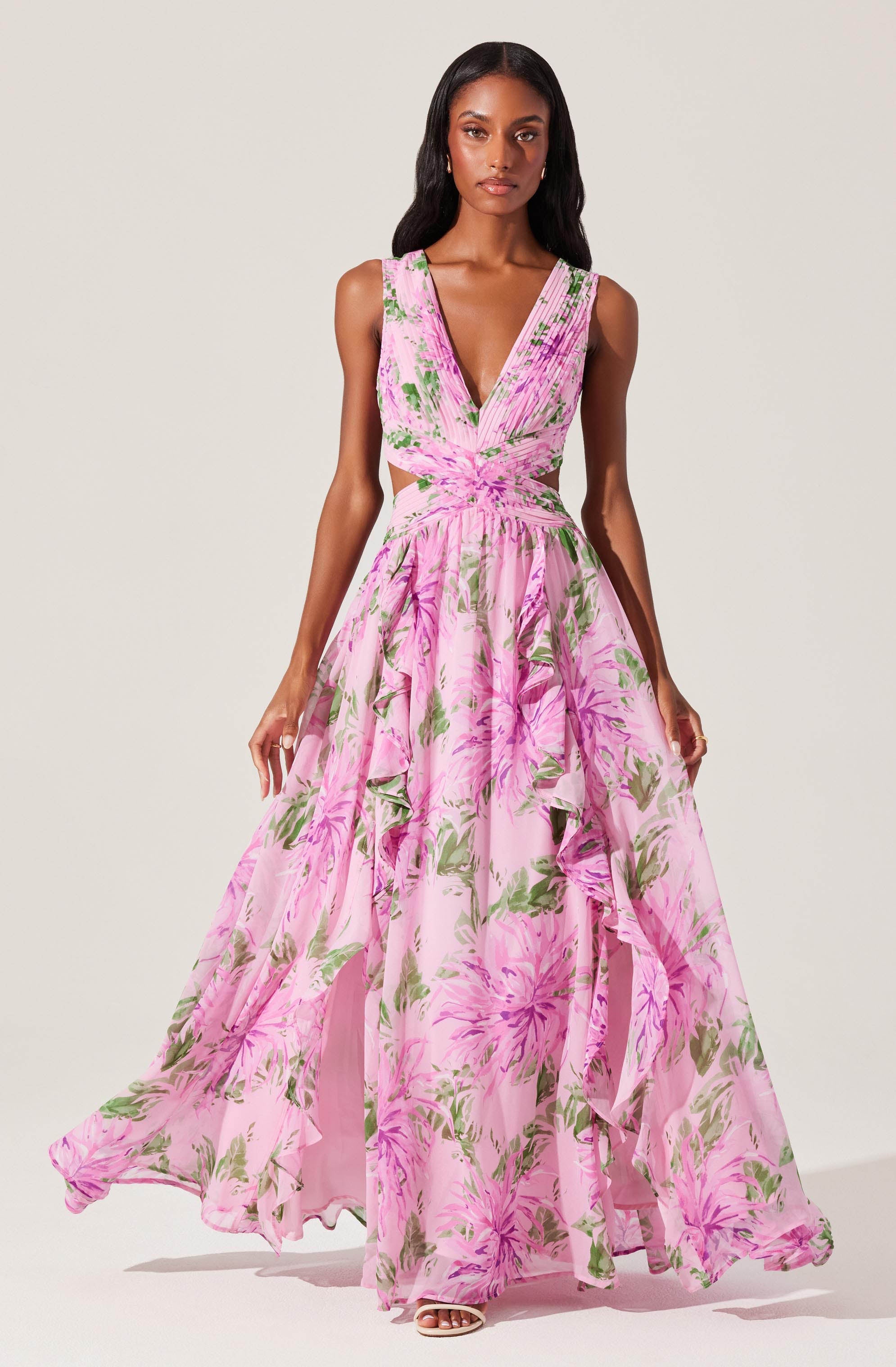 Floral Maxi Dress Brunch Date Dress Fashion Nova Spring Maxi Dress