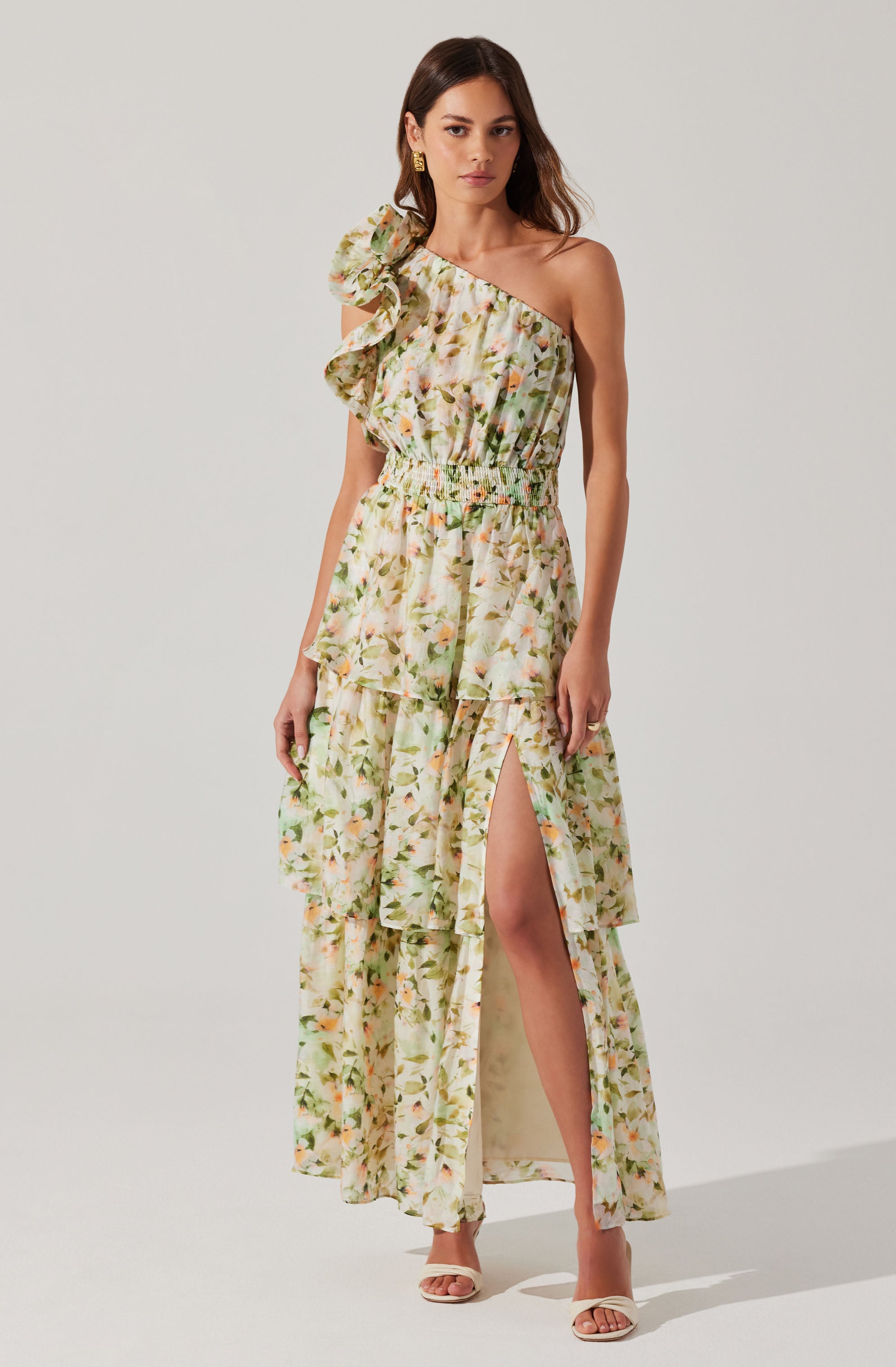 Imelda One Shoulder Floral Maxi Dress - ASTR the Label Imelda One Shoulder Floral Maxi Dress - ASTR the Label