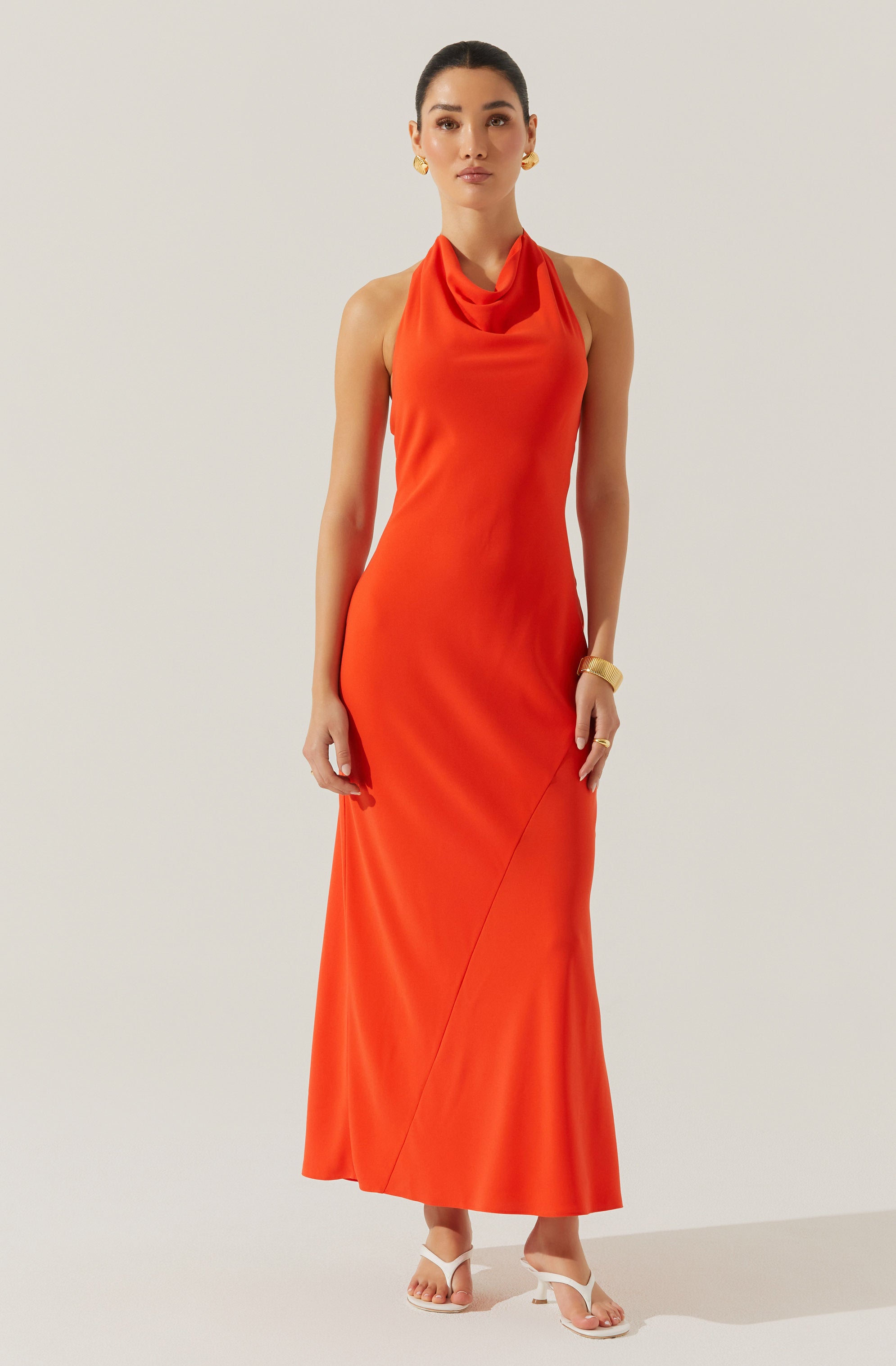 Dalisay Cowl Neck Halter Dress - ASTR the Label Dalisay Cowl Neck Halter Dress - ASTR the Label