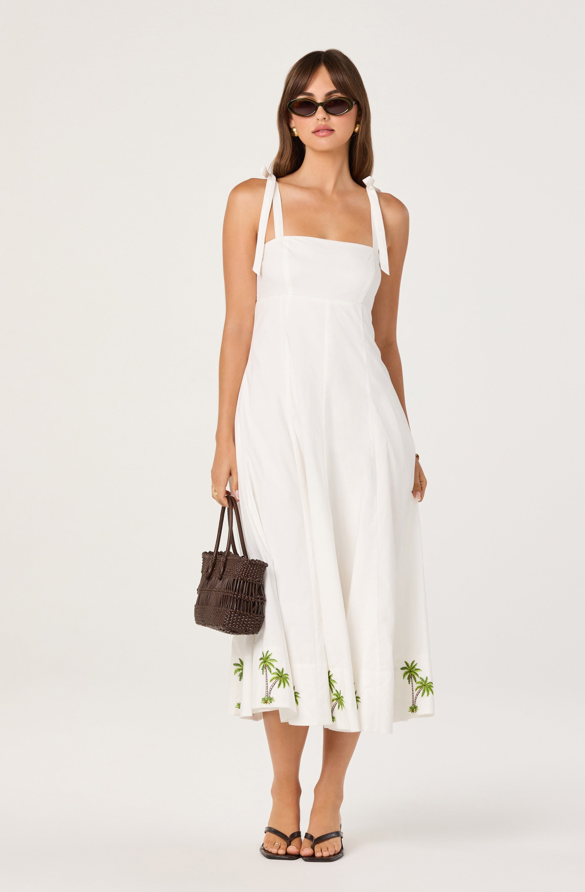 Shiann Embroidered Midi Dress