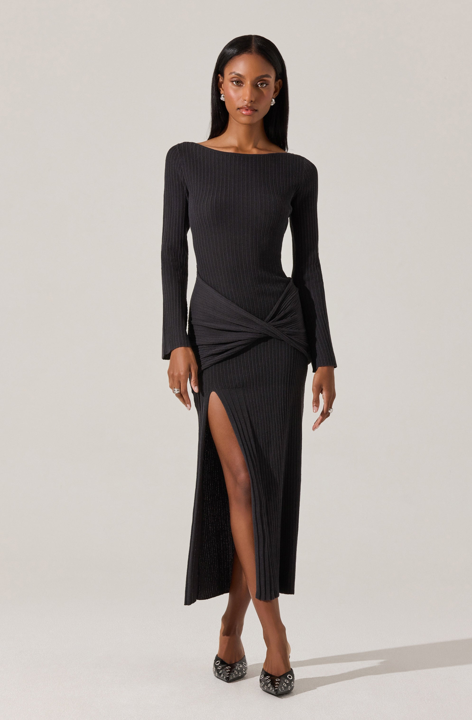 ENFOLD　CURVE-SLEEVE ASYMMETRY-DRESS ENFOLD - 【ENFOLD】CURVE-SLEEVE ASYMMETRY-DRESSの通販 by