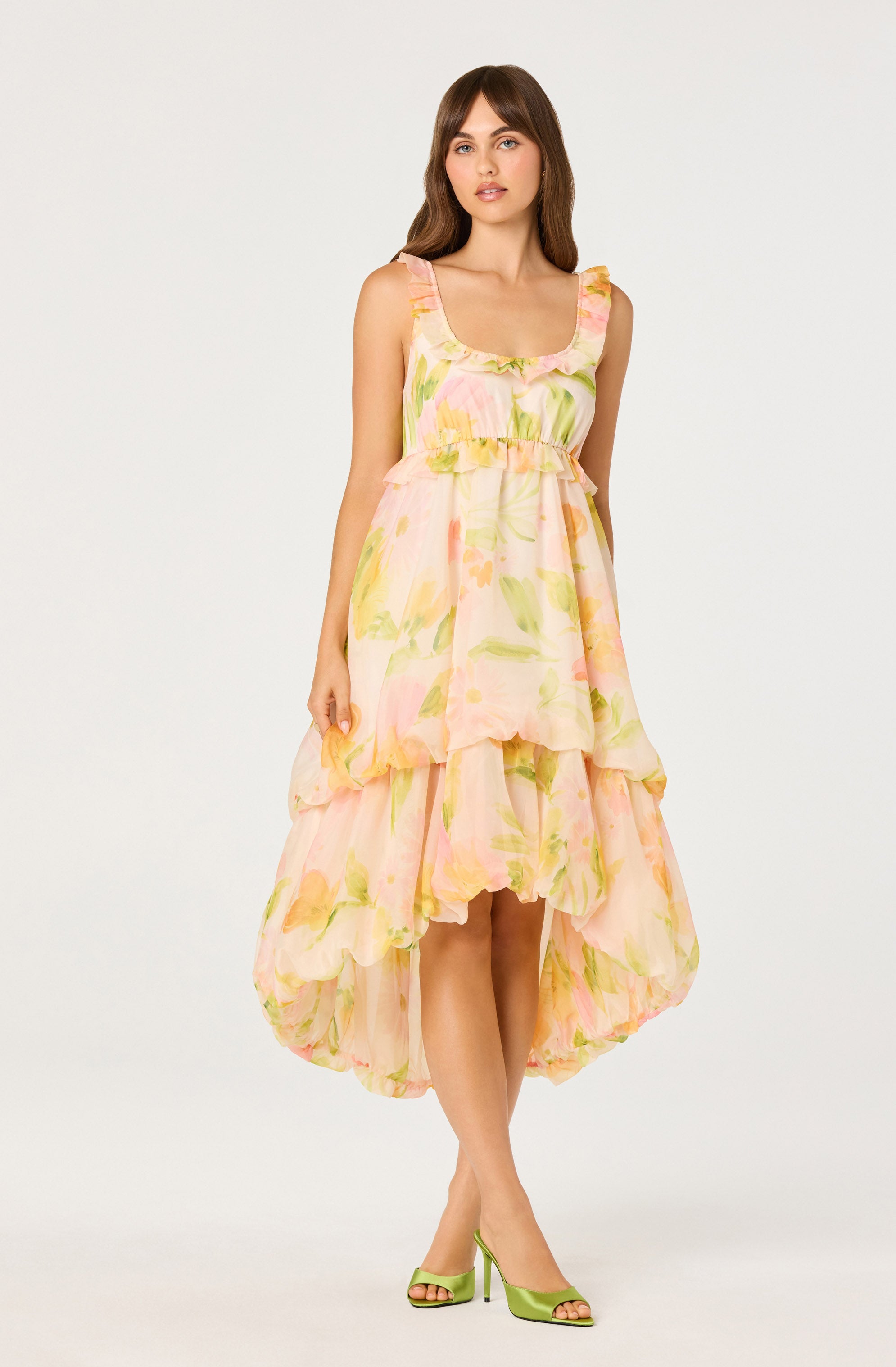 knee length dresses for ladies Floral Maxi Dress – DEE Style Loft main image 0