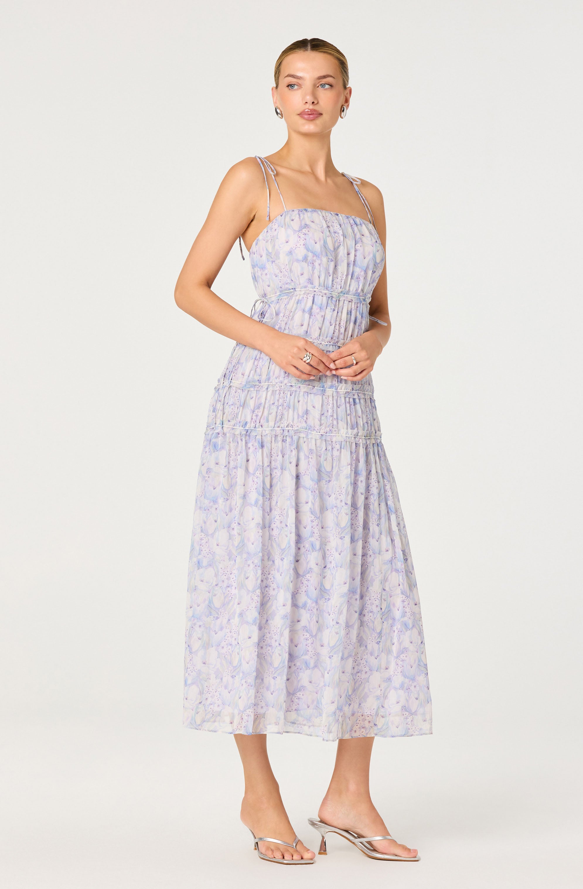 lilac floral bridesmaid dress Made in USA Sage green Infinity Dress Multiway Bridesmaid Dress Convertible Made in USA main image 1