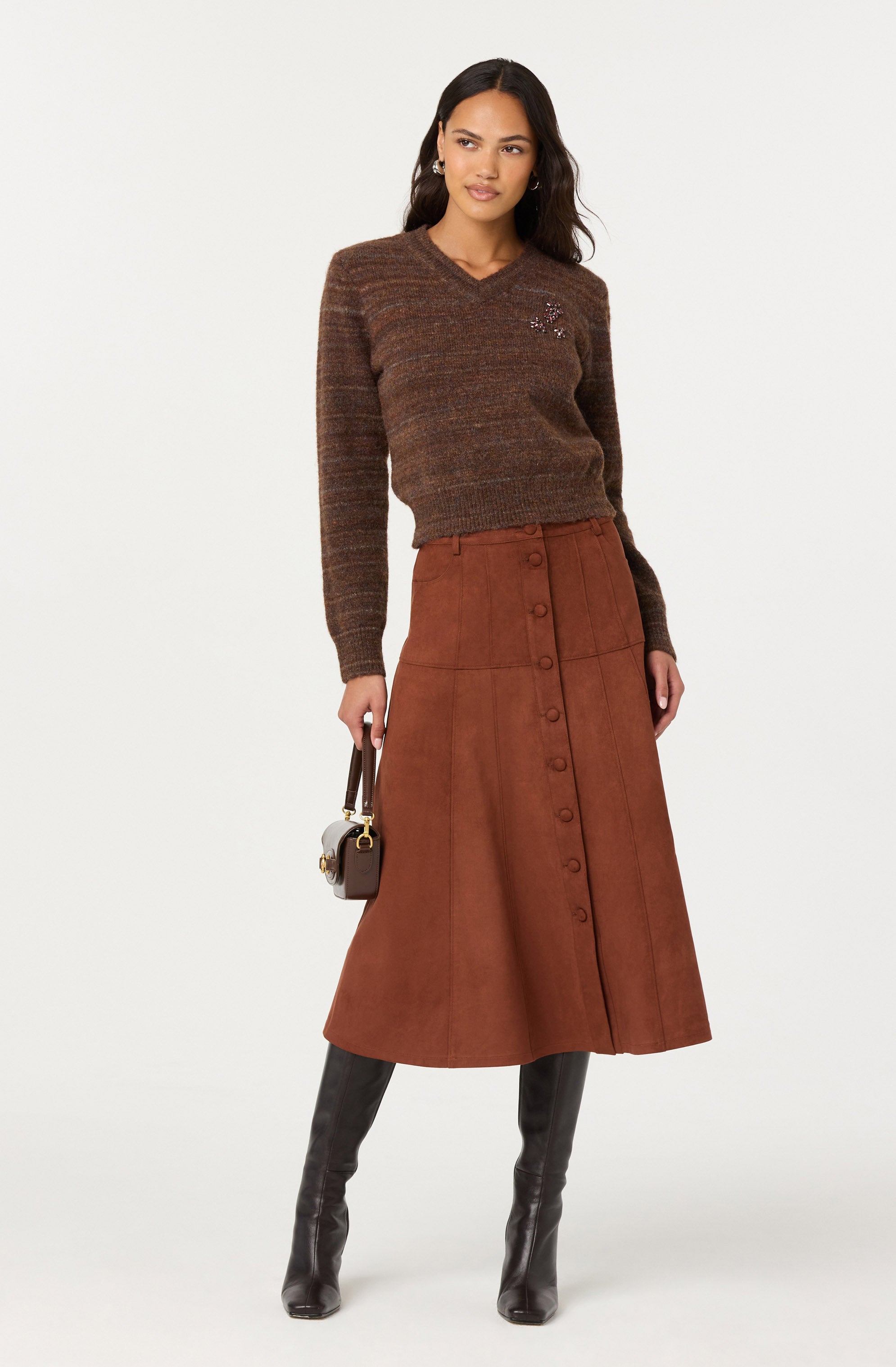 最安値【Mサィズ】andmary Mel gather skirt brown andmary Mel gather skirt brown Sサイズ - メルカリ