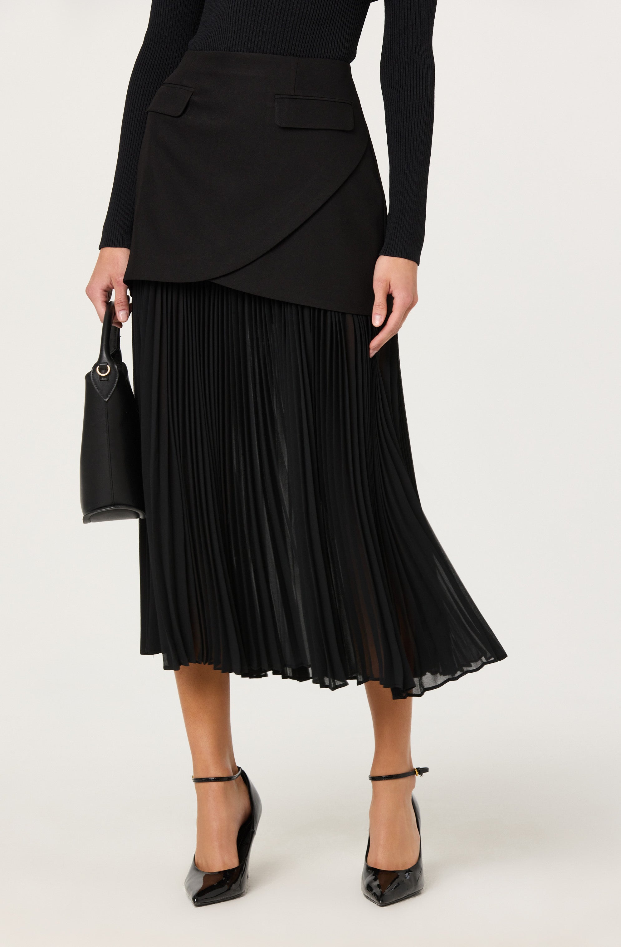 Ameri♡UND DARIA TIERED PLEATS SKIRT М Ameri（アメリ）の「UND DARIA TIERED PLEATS SKIRT（スカート）」 - WEAR