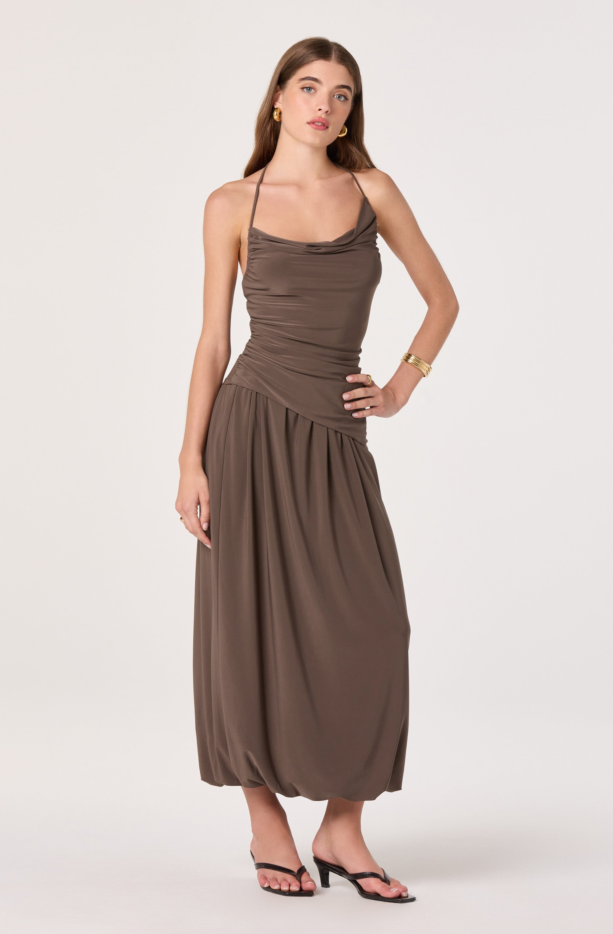 Savannah Bubble Hem Midi Skirt - ASTR the Label