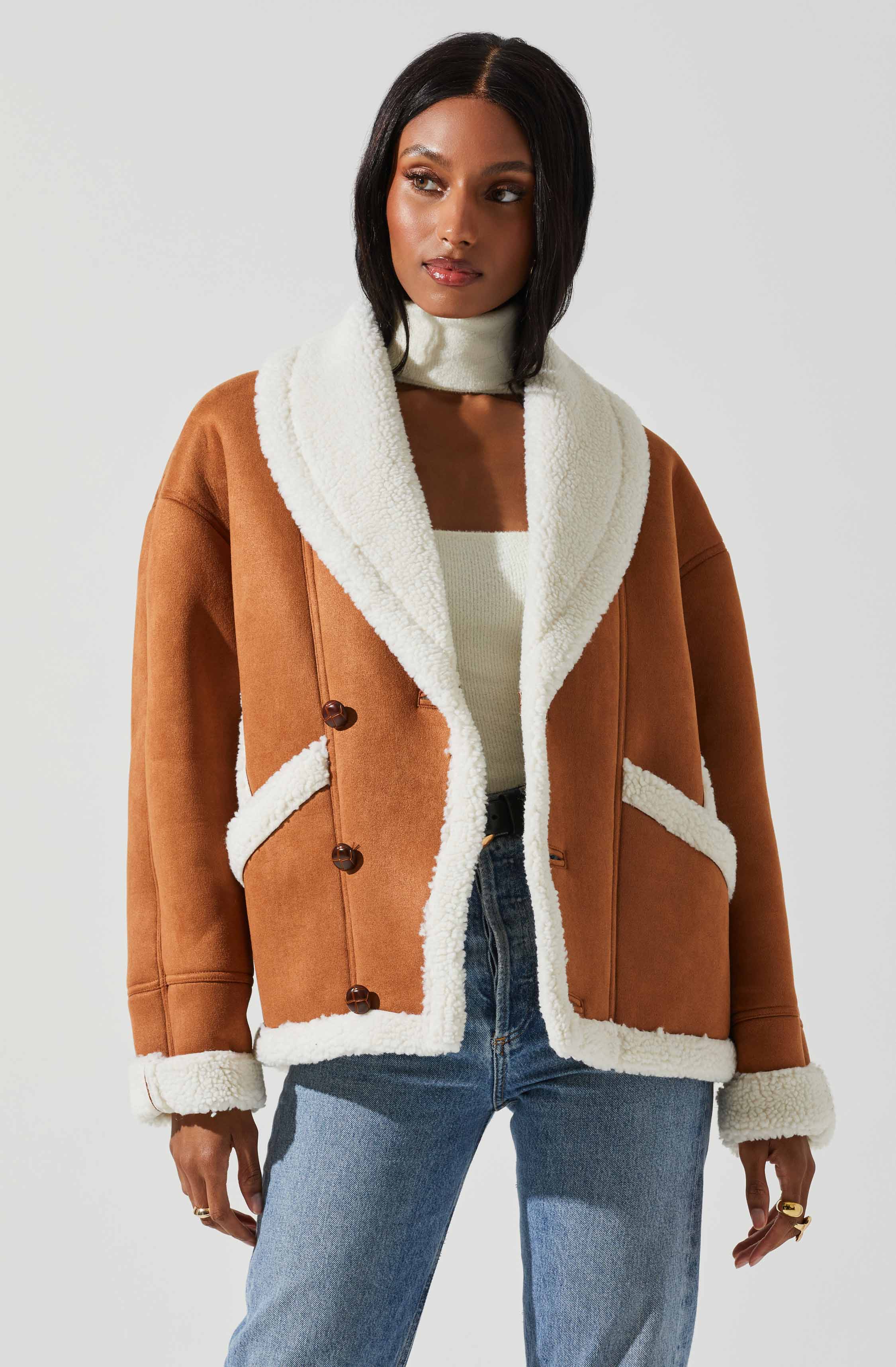 Pippa Faux Shearling Jacket