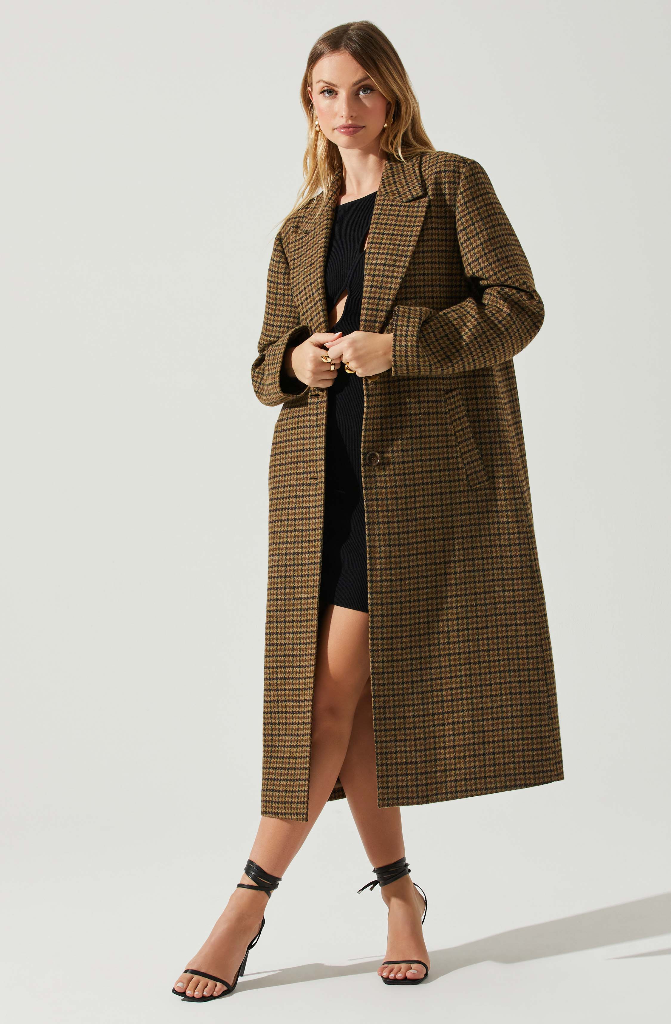 Sonya Plaid Oversized Coat – ASTR The Label