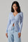 Sticky add to cart - Ansen Ruched Cardigan Sweater