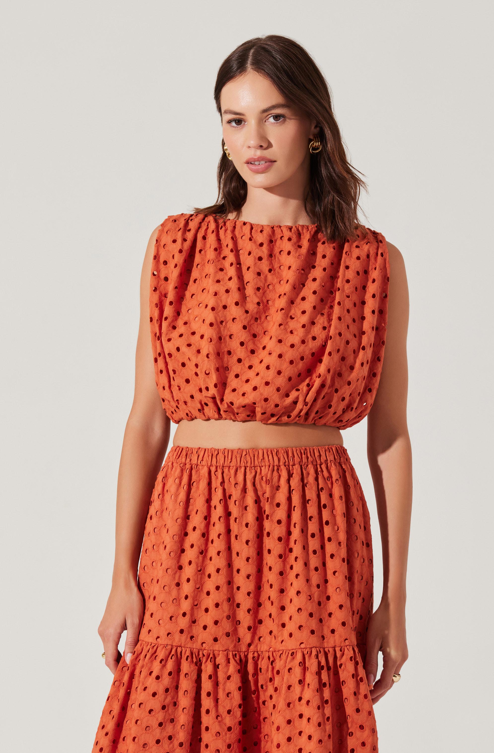 Nalley Eyelet Crop Top - ASTR the Label