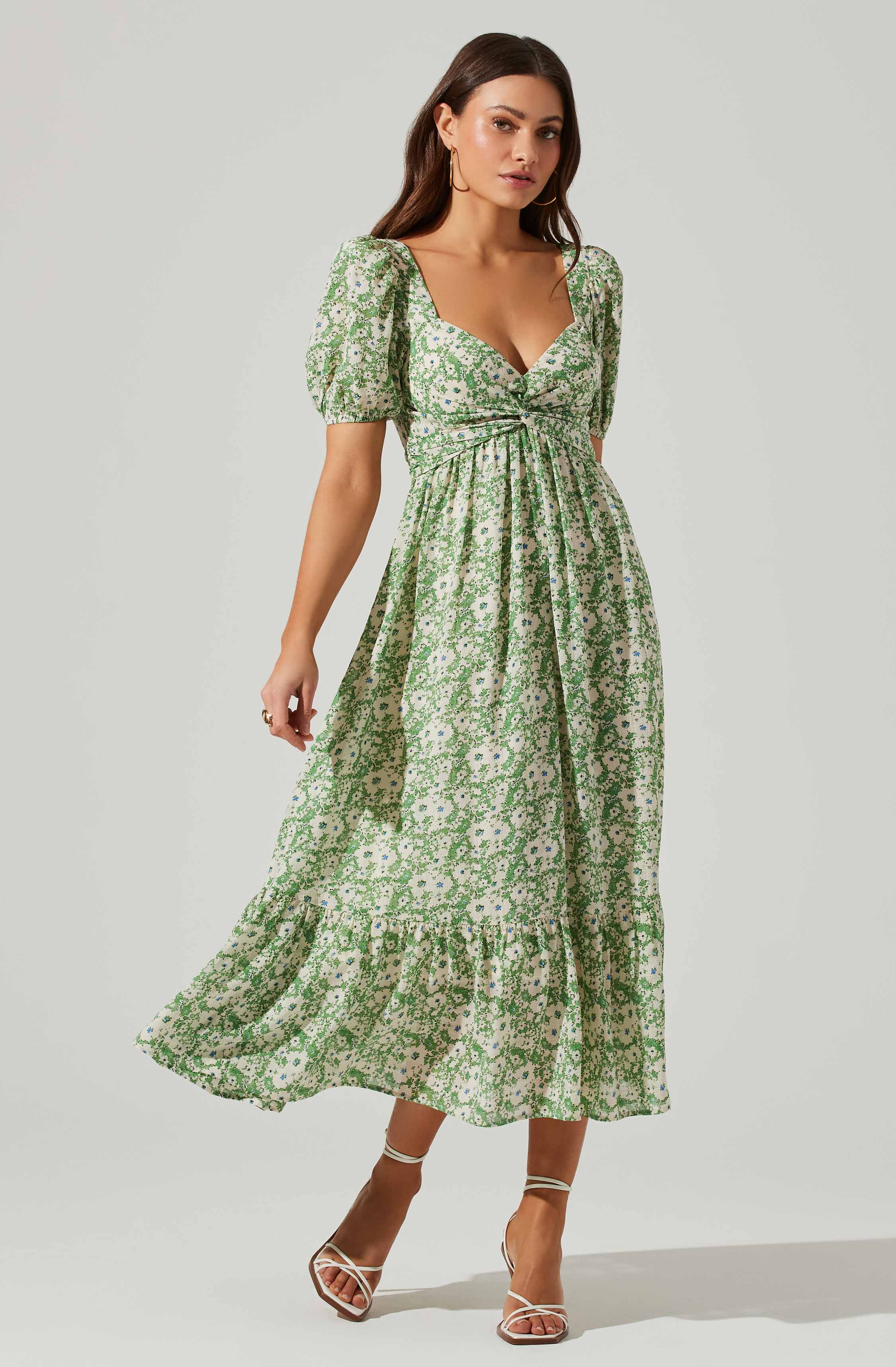 Tie back deals midi dress