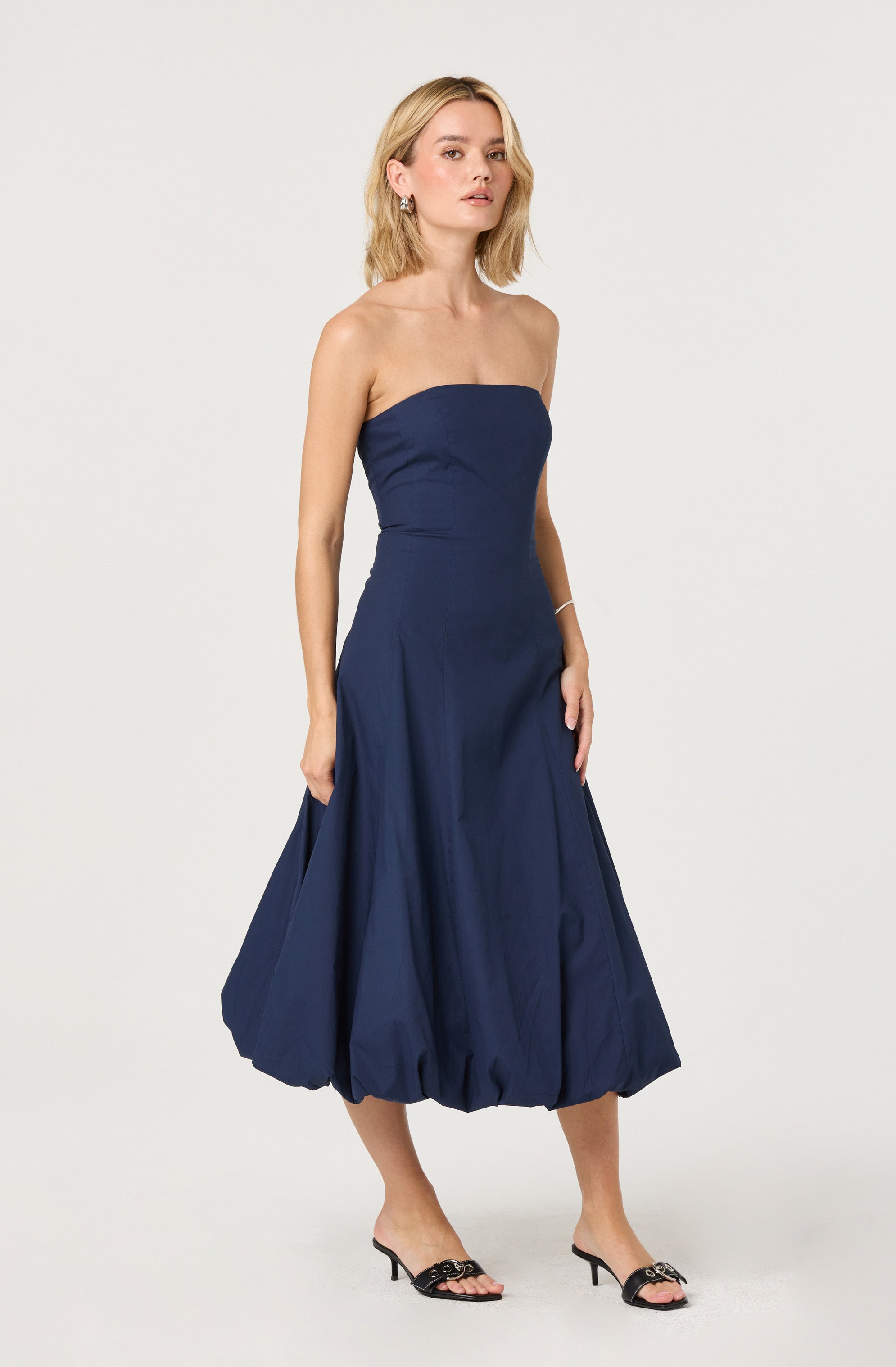 Lace back bubble dress