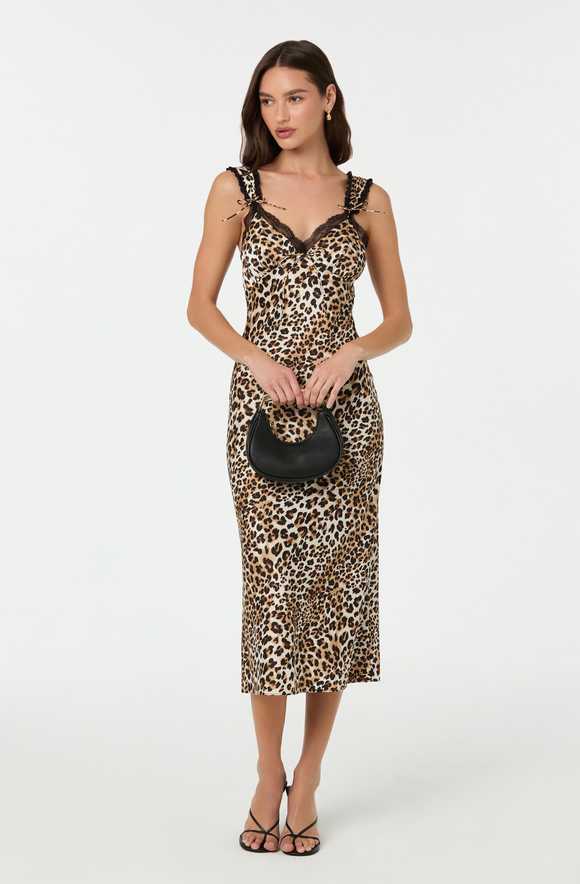 Lace Trim Midi Slip Dress - ASTR the Label Lace Trim Midi Slip Dress - ASTR the Label