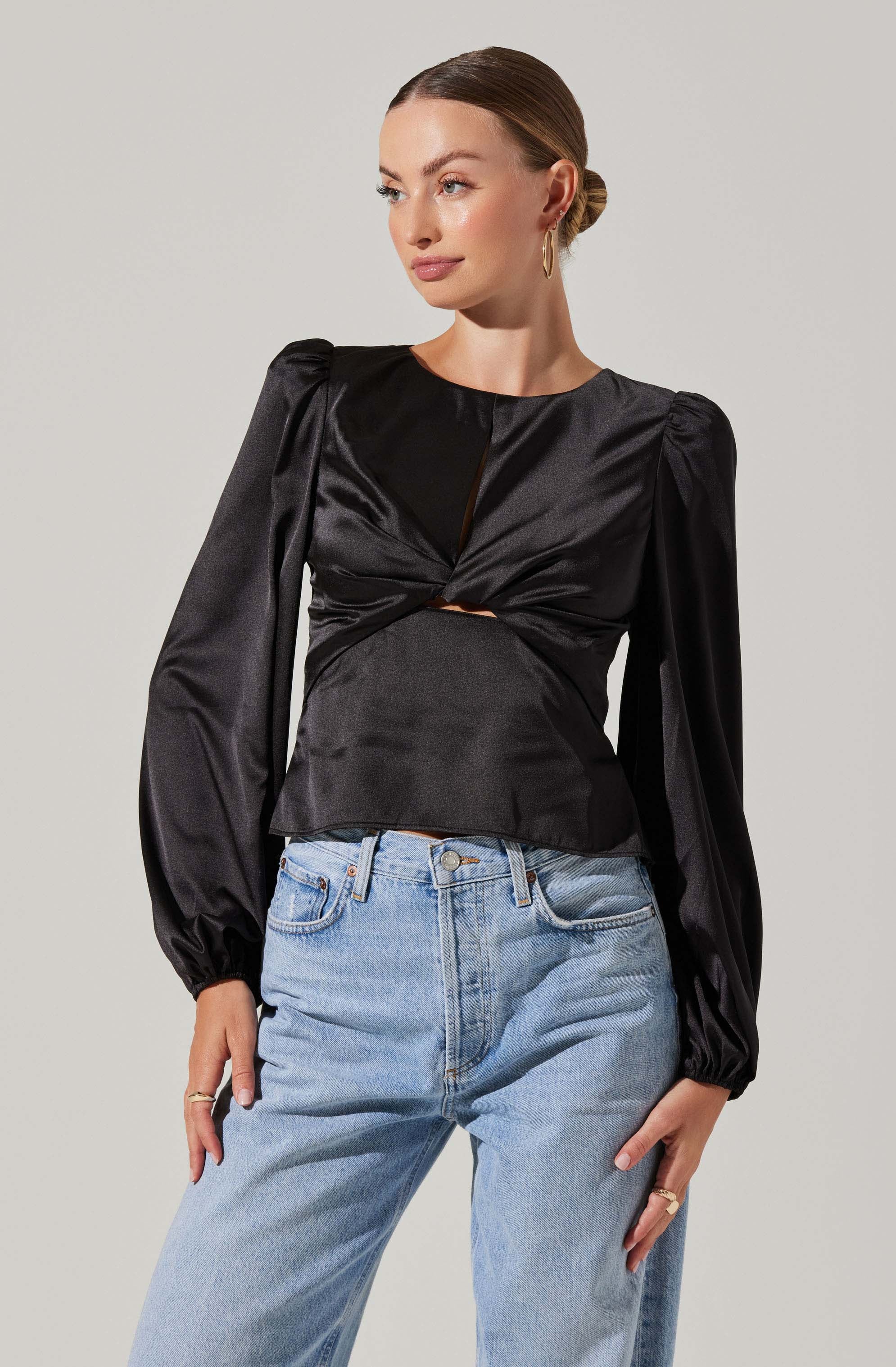 Sleeve Twist Top ASTR The Label