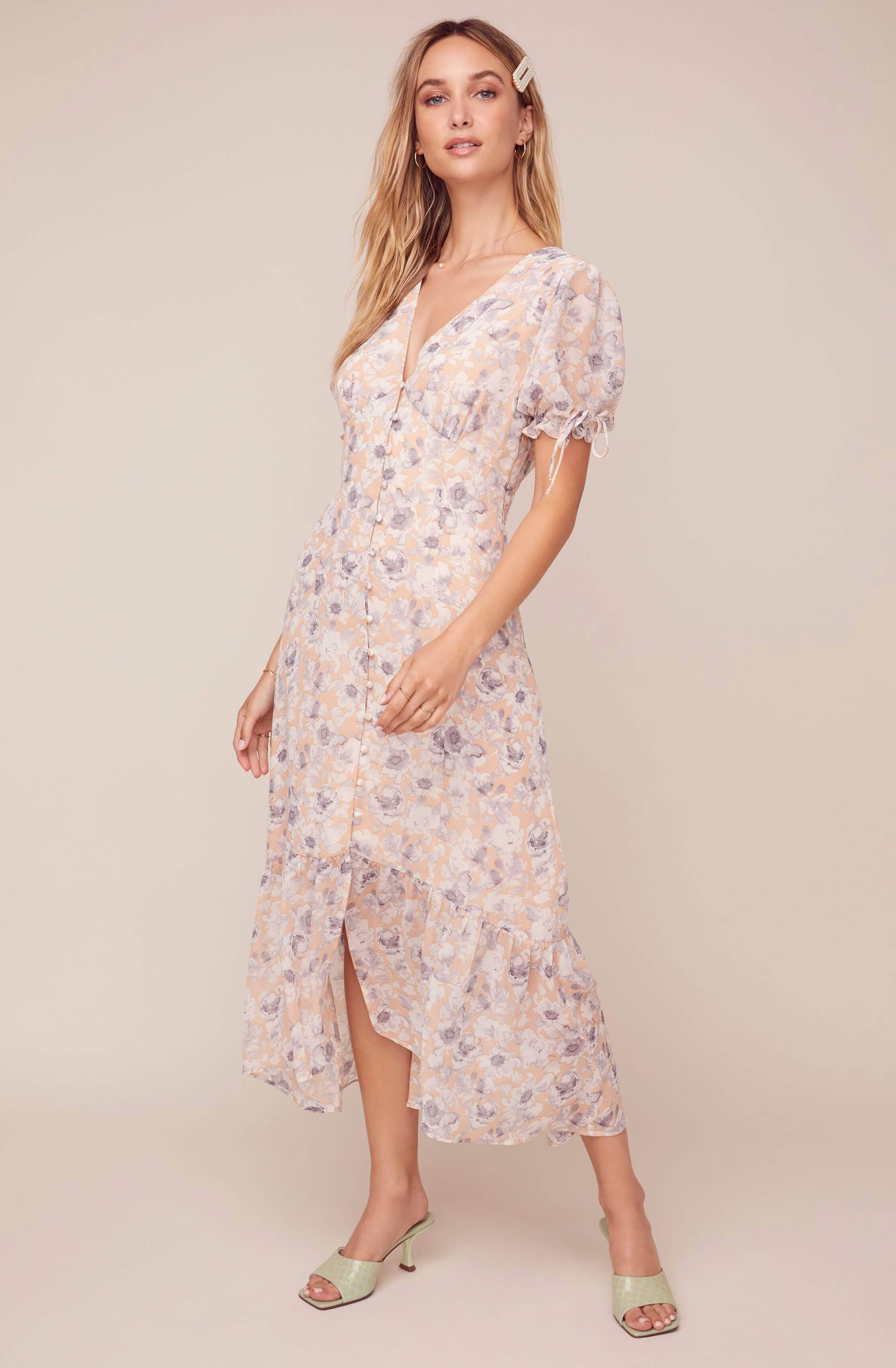Chandler Floral Midi Dress – ASTR The Label