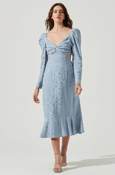 Lainie Long Sleeve Cutout Midi Dress