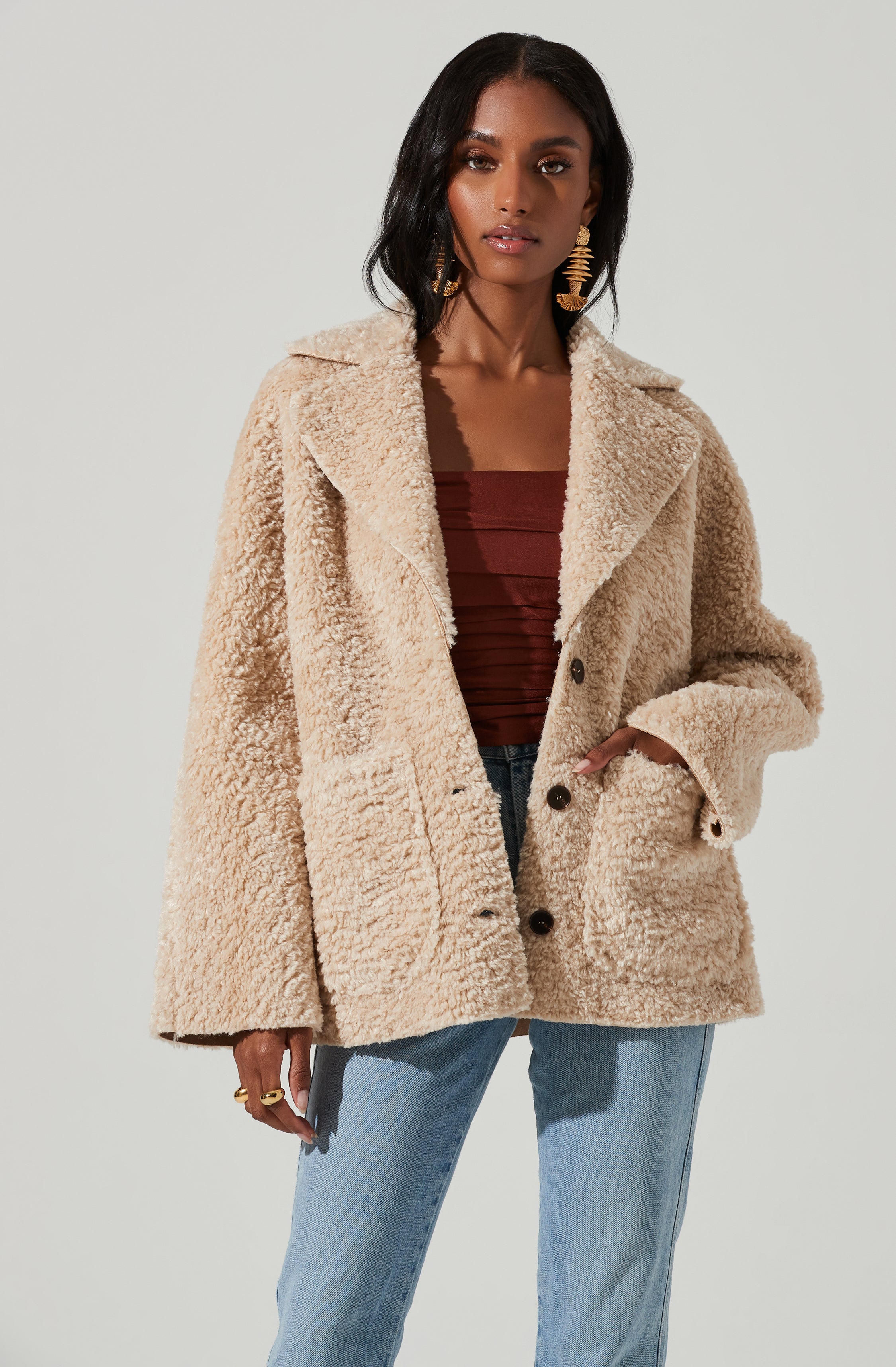 Willow Faux Shearling Coat – ASTR The Label