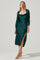 Sticky add to cart - Gracie Long Sleeve Cutout Satin Midi Dress