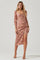 Sticky add to cart - Evana Floral Half Sleeve Midi Dress