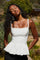 Sticky add to cart - Sleeveless Bubble Hem Peplum Top