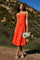Sticky add to cart - Lace Up Strapless Bubble Dress