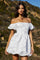 Sticky add to cart - Off Shoulder Jacquard Bubble Dress