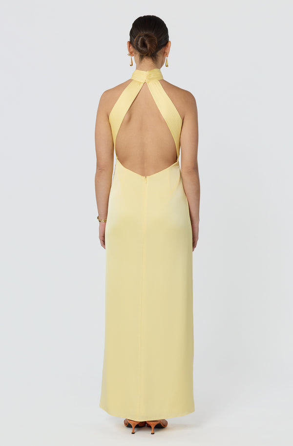 Aspen Twist Front Halter Maxi Dress - ASTR the Label Aspen Twist Front Halter Maxi Dress - ASTR the Label