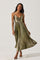 Sticky add to cart - Blythe Metallic Plisse Midi Dress