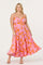 Sticky add to cart - Blythe Floral Plisse Midi Dress