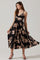 Blythe Floral Plisse Midi Dress