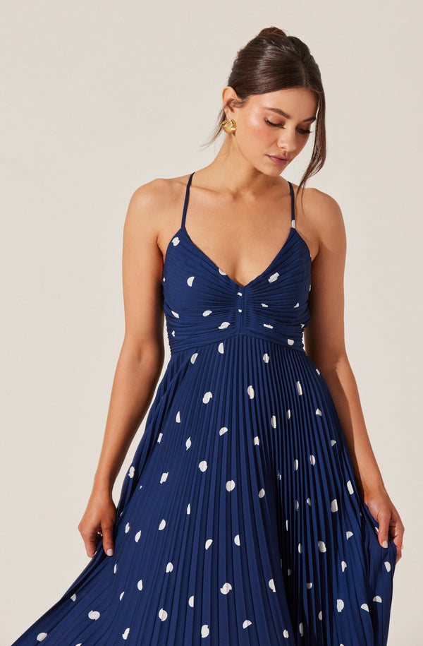 blythe floral plisse midi dress Blythe Floral Plisse Midi Dress
