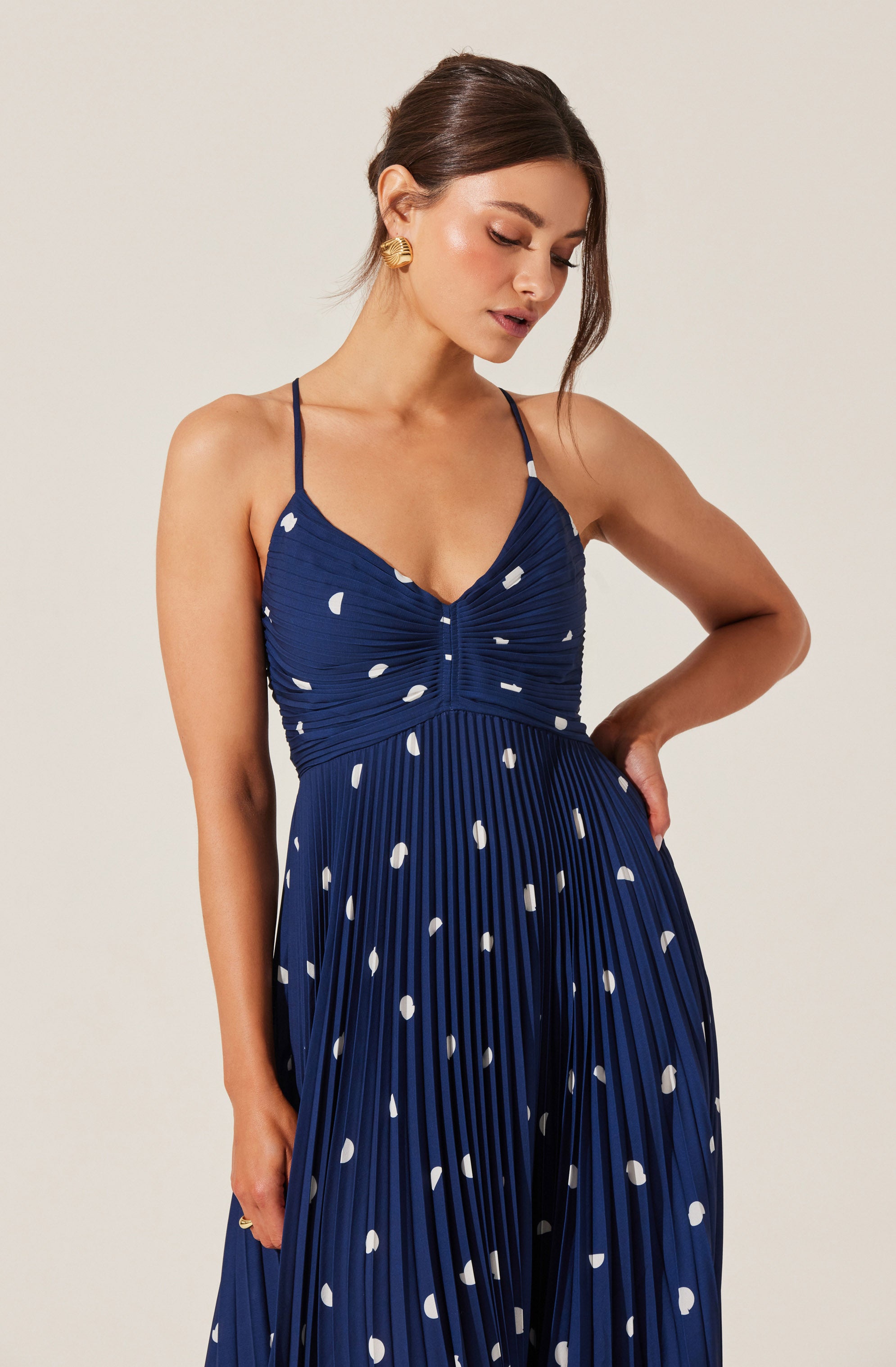 Blythe Floral Plisse Midi Dress - ASTR the Label