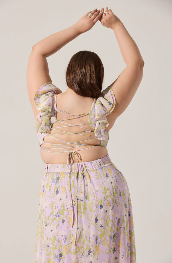 Primrose Floral Strappy Back Maxi Dress - ASTR the Label