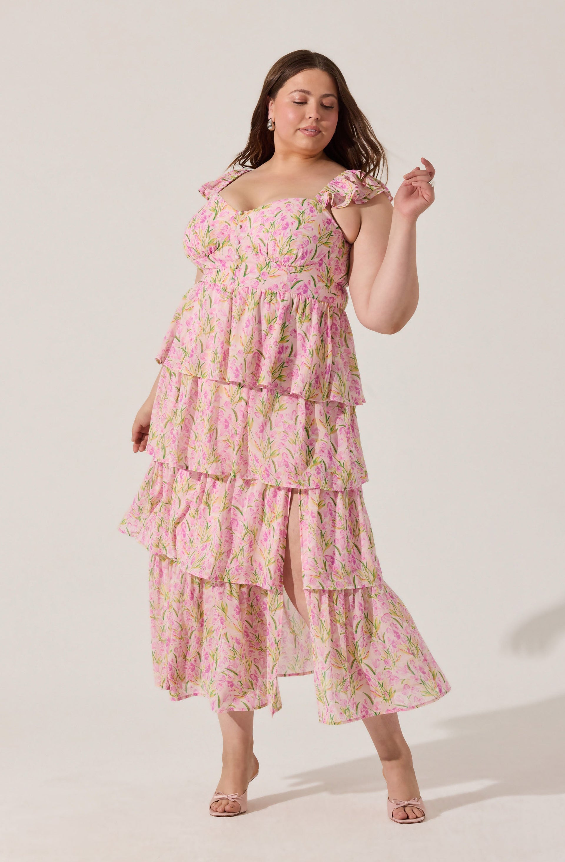Midsummer Floral Tiered Maxi Dress