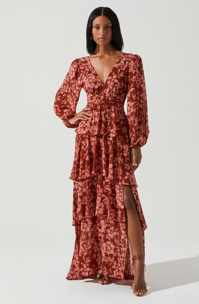 Anora Floral Tiered Maxi Dress - ASTR the Label