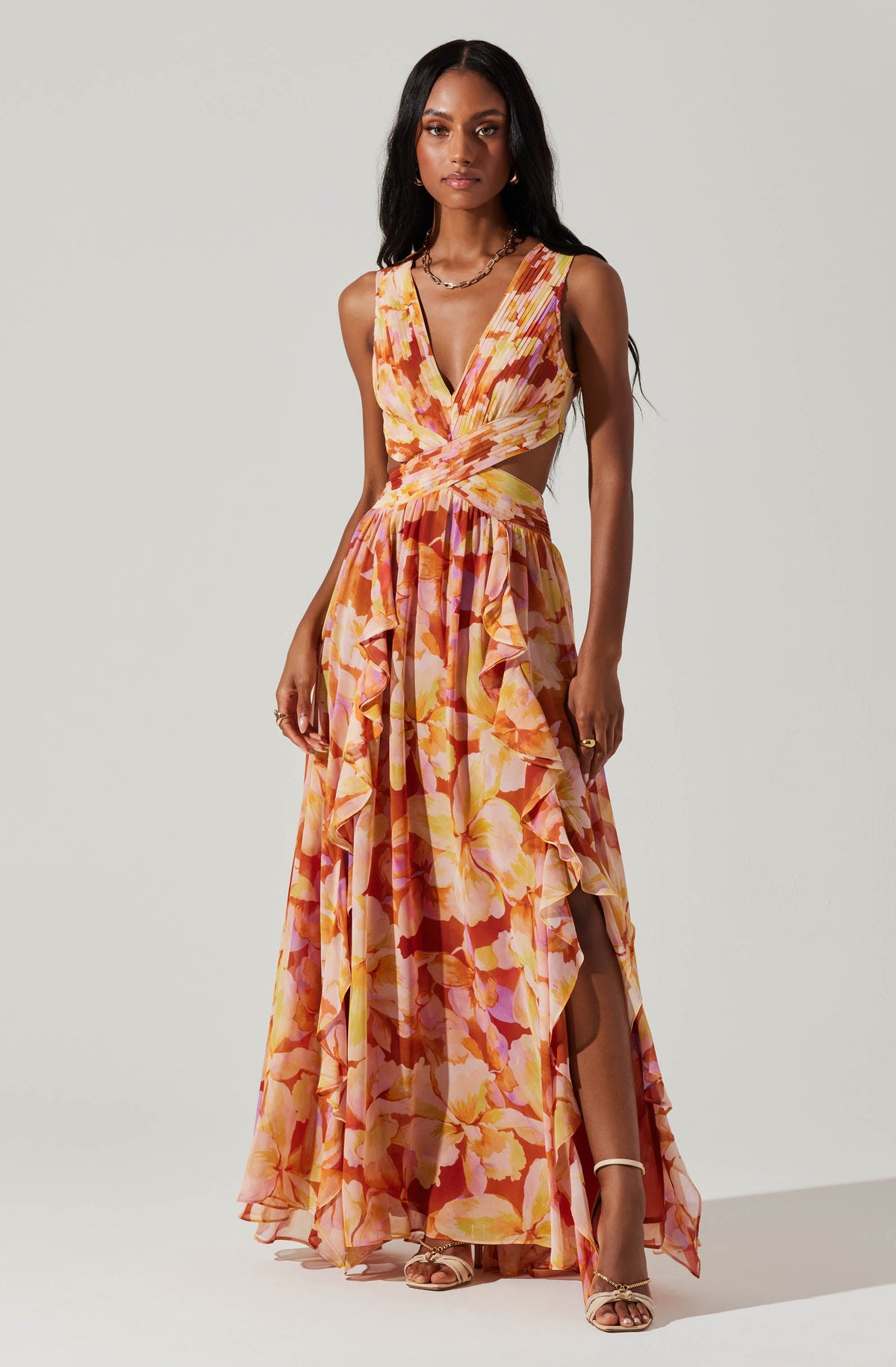 Noya Floral Maxi Dress ASTR the Label