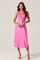 Sticky add to cart - Enola Satin Smocked Midi Dress
