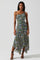 Malvina One Shoulder Floral Midi Dress