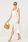 Sticky add to cart - Wedelia Ruffle Strap Eyelet Corset Midi Dress