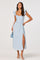 Sticky add to cart - Wedelia Ruffle Strap Eyelet Corset Midi Dress