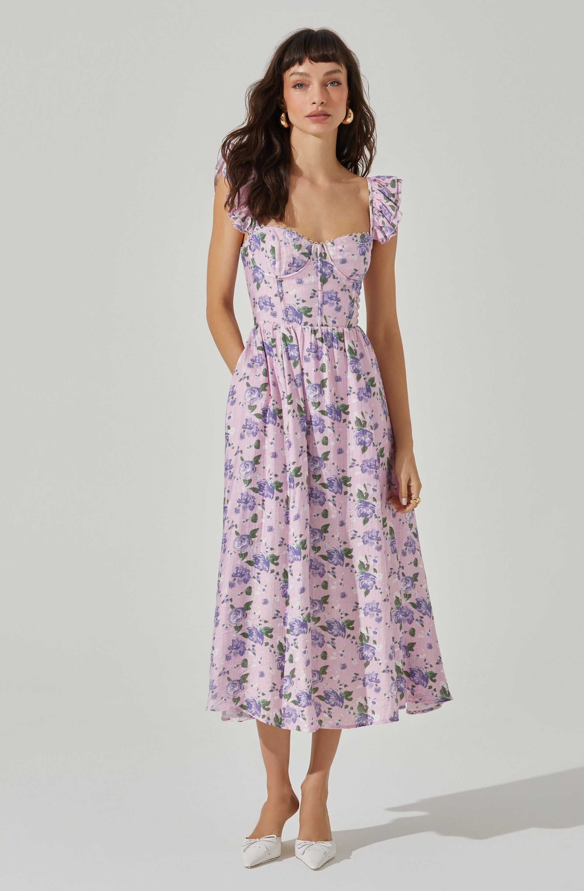 Wedelia Print Midi Dress - ASTR the Label Wedelia Print Midi Dress - ASTR the Label