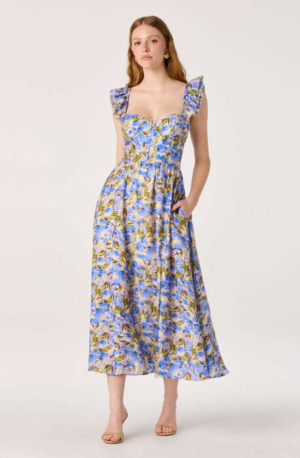 Wedelia Print Midi Dress