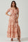 Sticky add to cart - Viona Floral Off Shoulder Tiered Maxi Dress