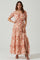 Viona Floral Off Shoulder Tiered Maxi Dress