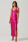 Norelle Satin Midi Dress