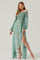 Sticky add to cart - Katlynne Floral Off Shoulder Long Sleeve Maxi Dress