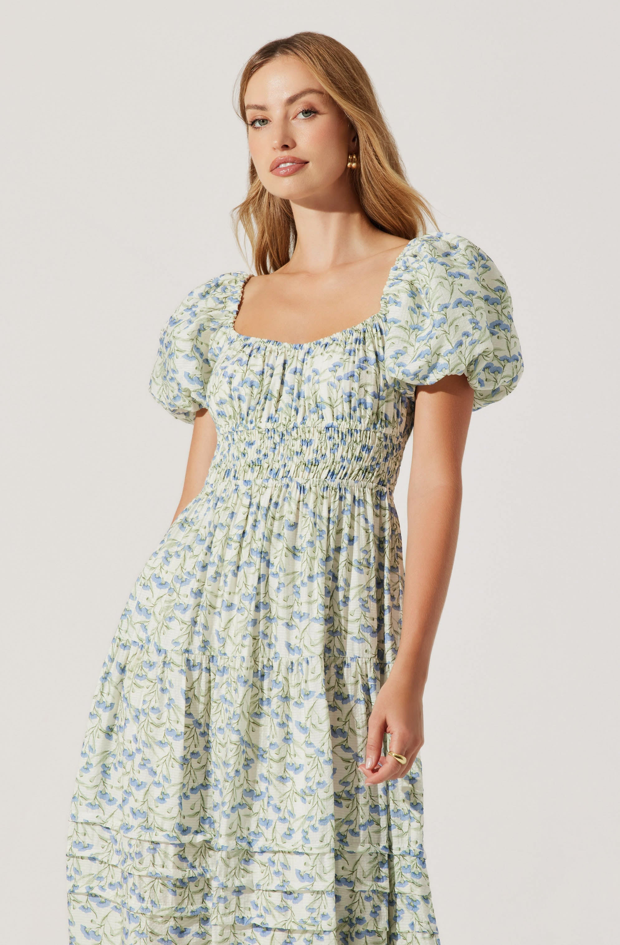 Florentina Floral Tiered Maxi Dress - ASTR the Label