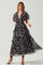 Lucy Flutter Sleeve Floral Cutout Maxi Dress